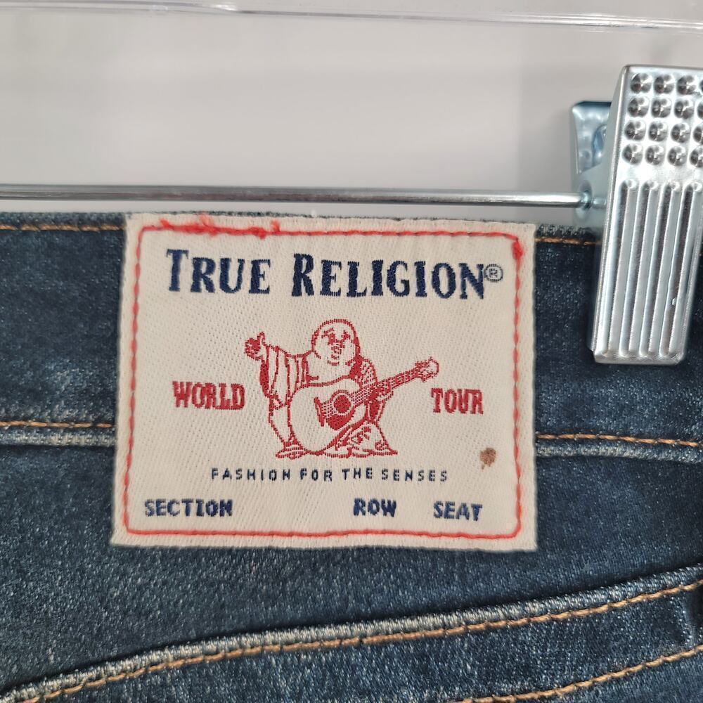 True Religion 'Jennie Curvy' Mid Rise Skinny Size 26 Indigo - Picture 8 of 10
